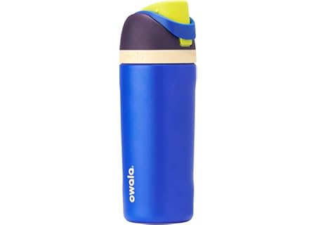 Owala Kids FreeSip Insulated Stainless Steel Water Bottle with Straw for Sports, Travel, and School, BPA-Free Sports Water Bottle, 16 oz, Celestial Sphere
