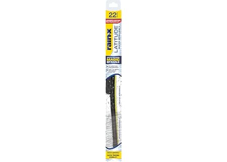 Rain-X 5079279-2 Latitude 2-In-1 Water Repellent Wiper Blades, 22 Inch Windshield Wipers (Pack Of 1), Automotive Replacement Windshield Wiper Blades With Patented Rain-X Water Repellency Formula