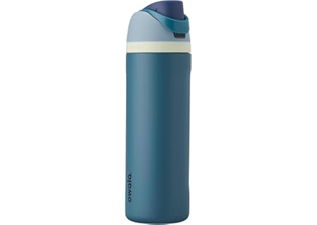 Owala FreeSip Insulated Stainless Steel Water Bottle with Straw, BPA-Free Sports Water Bottle, Great for Travel, 24 Oz, Denim